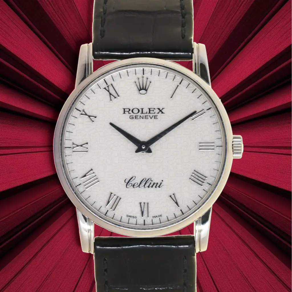 Rolex Cellini white gold - 32MM ref :5116/9 Original Box and Papers - 2005