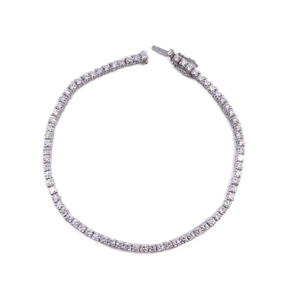 Bracciale tennis - Brillanti 2,50ct. G-VS1 peso totale 9,80gr.