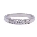 Anello veretta - Brillanti 0,50ct. H-VS1, oro 18kt. peso totale 3,2gr.