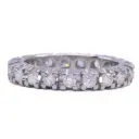 Anello Veretta - 19 brillanti carati totali 0,40ct. H-VS1 oro 18kt. peso totale 4,10 gr