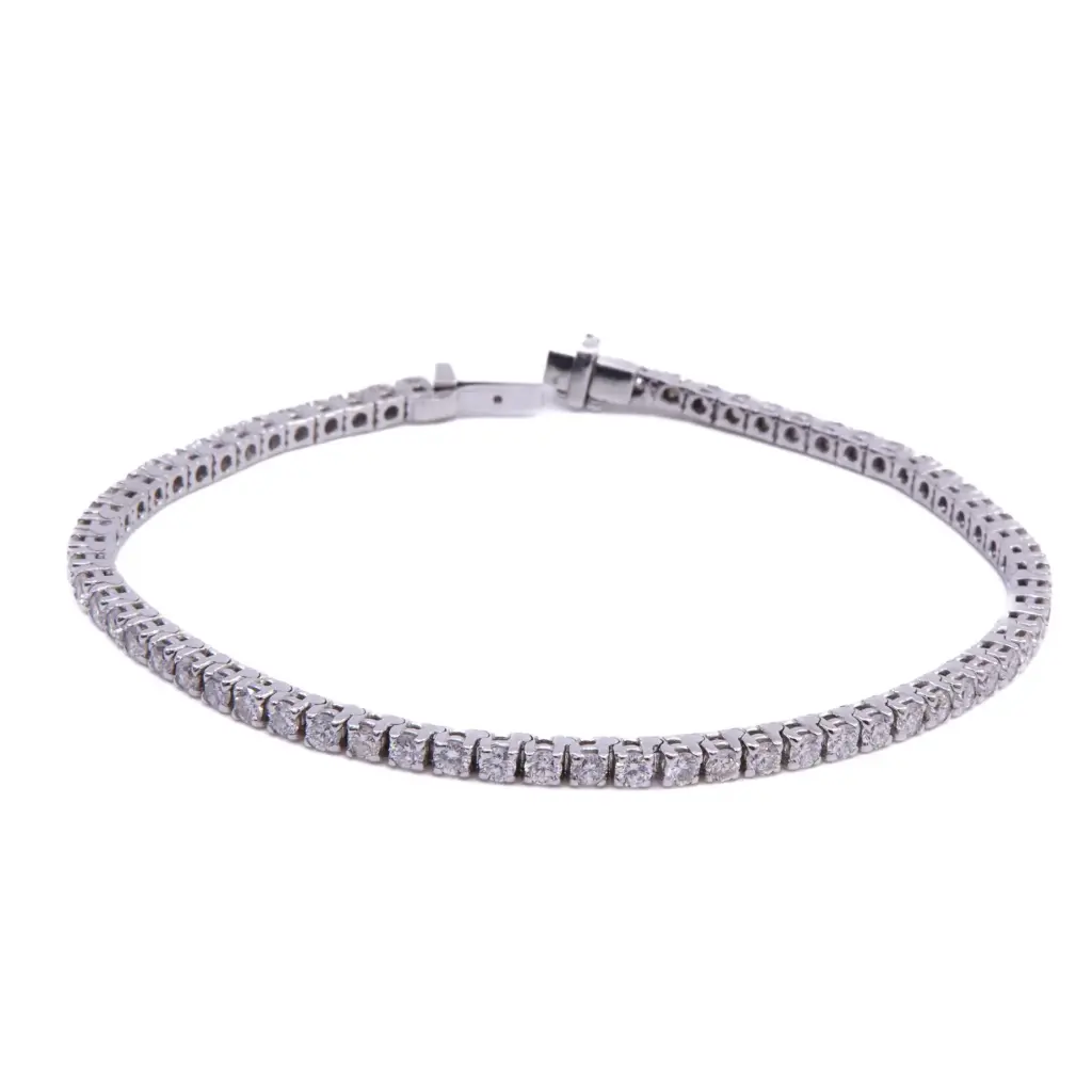 Bracciale tennis - Brillanti 3,30ct. G-VS1 peso totale 9,10gr.