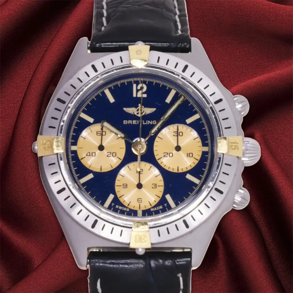 Breitling Callisto Chronograph  cal 861, Steel, Our Box & Papers, 36mm, about 1990 - our two-year warranty
