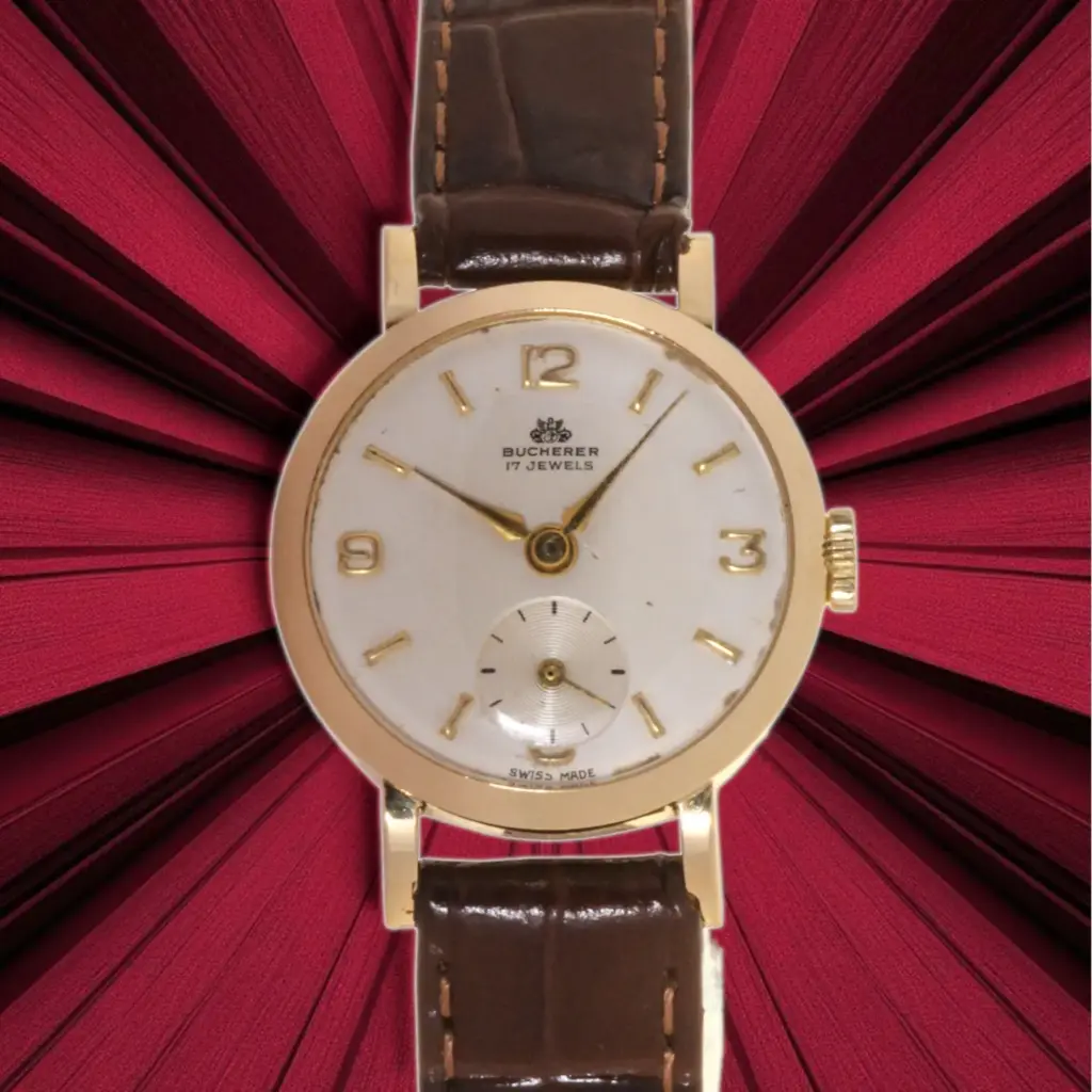Bucherer Lady Vintage, oro 18k , approx 1960, our Box & Papers