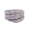 Anello fascia Gomitolo - Brillanti 0,60ct. G-VS1, oro 18kt. peso totale 9,50gr
