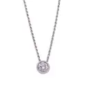 Collana punto luce - Brillante 0,45ct, J-VS1, oro 18kt
