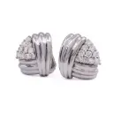 Orecchini Ventaglio - Brillanti 1,00ct. F/G-VVS, oro 18kt. peso totale 11,10gr