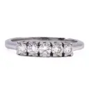 Anello veretta- Brillanti 0,50ct. F/G-VS1, oro 18kt. peso totale 2,9gr.