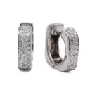 Orecchini cerchi Marika - Brillanti 0,40ct. G-VS1, oro 18kt. peso totale 6,40gr