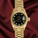 Rolex Lady-Datejust Ref.6917-8 - 18K Yellow - Gold Original Factory Diamond Dial - year 1979 - our box & papers