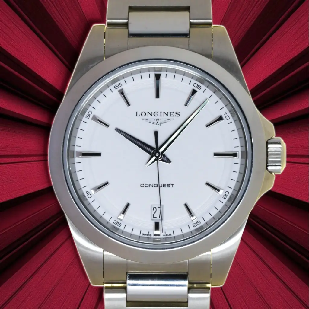 Longines Conquest 38 mm Quartz Watch L3.750.4.12.6, Box & Papers, 07/2026