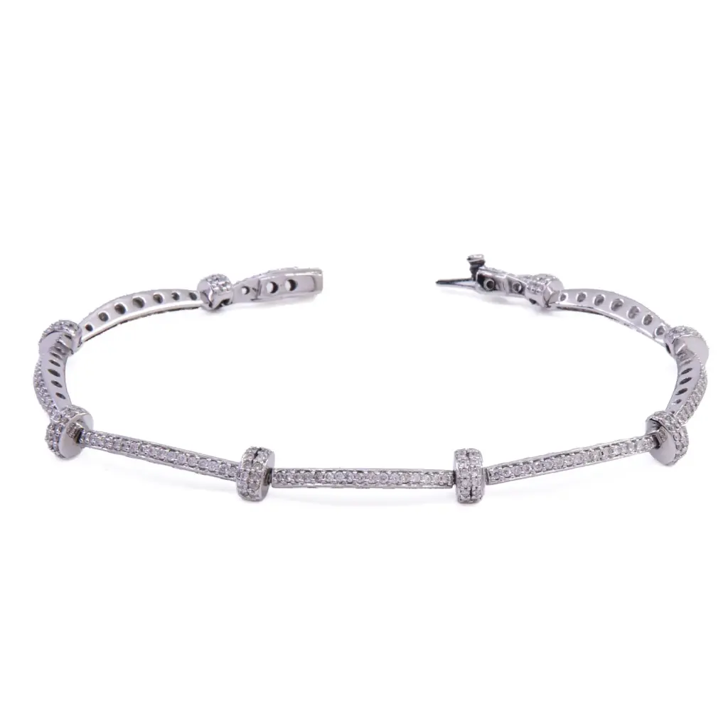 Bracciale -  Brillanti 1,25ct.  G-VS1, oro 18kt peso totale 13,10gr.