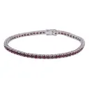 Bracciale tennis - Rubini - 4,0ct. oro 18kt. peso totale 9,60gr.