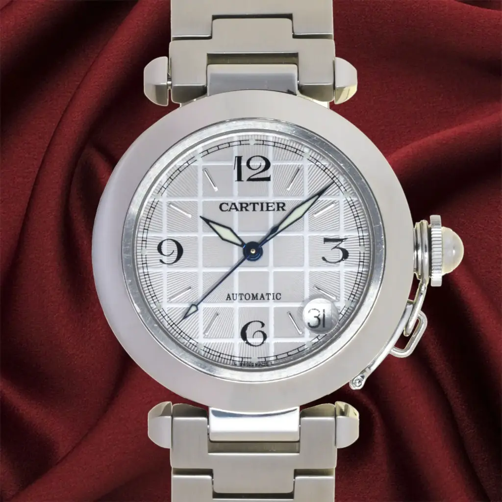 Cartier Pasha C Ref.2324,automatico 35MM in acciaio