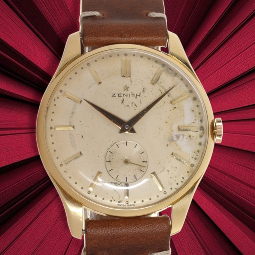 [MTR20240003654] Zenith Stellina, 18kt yellow gold case - our box and papers - Bros strap