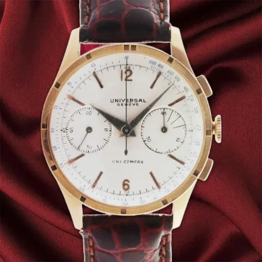 [MT32512052] Universal Geneve, 18kt Yellow Gold, Cal.285 Chronograph unicompax, Our Box & Papers