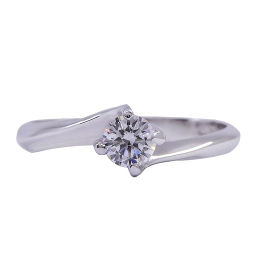 [MT32513179] Anello solitario - Brillante 0,43ct G-VS1 oro 18kt. peso totale 2,8gr