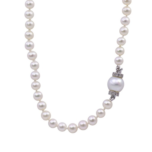 [MT32511926] Girocollo perle - Susta in oro 18kt con brillanti