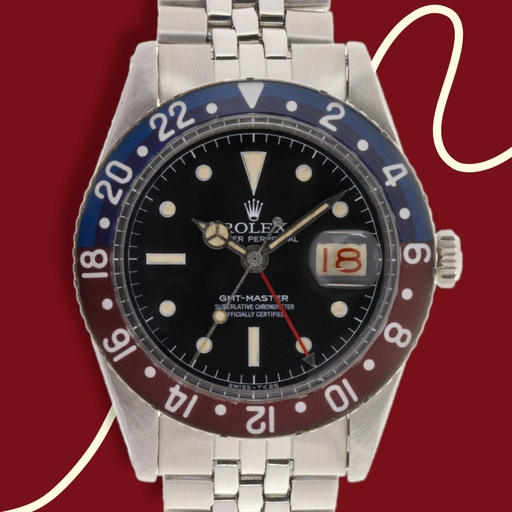 [MTR20180000155] ROLEX GMT MASTER - Rare and Unique Ref: 6542 - 1958 - Serial 397XXXX- Preowned - Restored by Rolex Atelier de Restauration Geneve