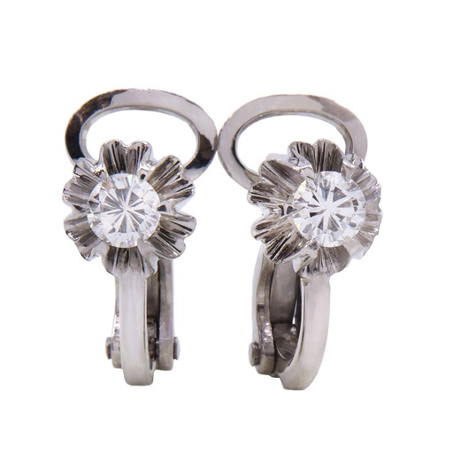 [MT32508860] Orecchini - Brillanti 0,46ct totali, oro 18kt. peso totale 4,2gr