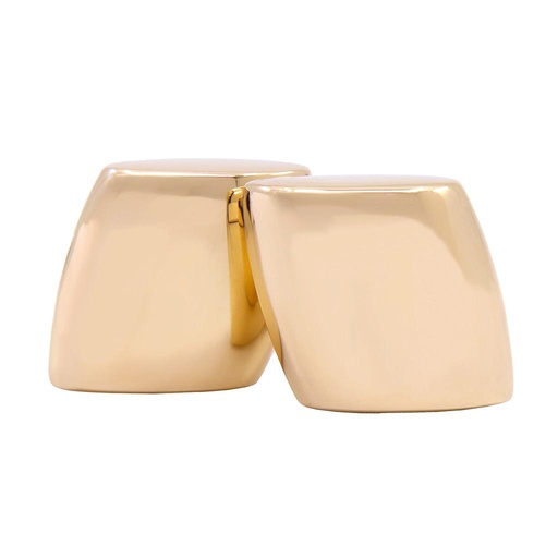 [MT32508062] Orecchini clip Vhernier plateau - Oro 18kt, peso totale 20,80gr