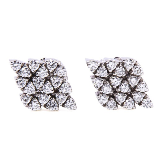 [MTR20220004577] Orecchini rombo - Brillanti 0,61ct. G-VS, oro 18kt. peso totale 3,6gr