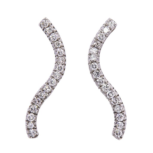 [MTR20220004573] Orecchini - Brillanti 0,96ct. G-VS, oro 18kt.