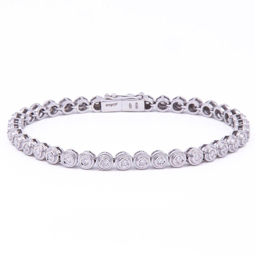 [MTR20240001023] Bracciale tennis Salvini - Brillanti 0,38ct. G -VS, oro 18kt. peso totale 17,7gr