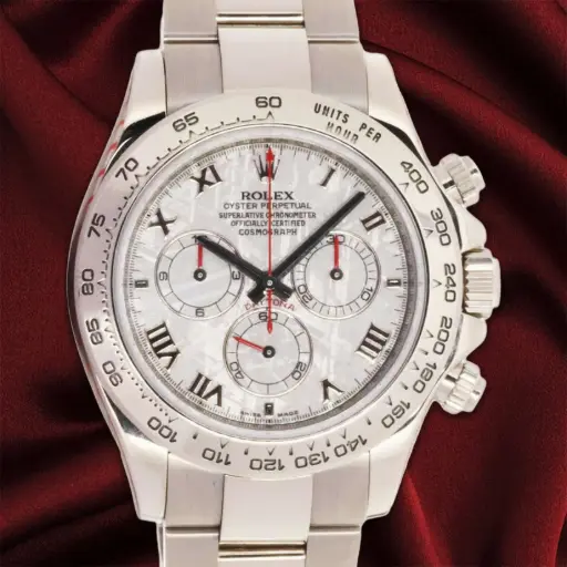 [MTR20210003928] ROLEX DAYTONA  - Ref:116509 - Meteorite dial from factory, 18kt White Gold, Box & Papers, Serial Z768xxx - Preowned