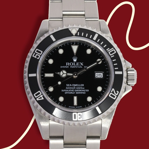 [MTR20220002104] Rolex Sea Dweller ref:16600 Oystersteel, 2005, Rolex Warranty, Rolex Box - Serial:D178XXX - Preowned