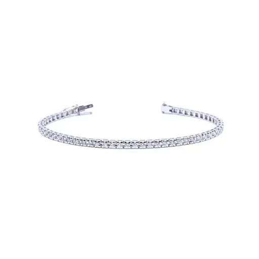 [MTR20210002063] Bracciale tennis con brillanti di carati 0,71 - Colore F/G - Purezza VVS - Collezione Levanzo - oro bianco 18Kt gr5,80