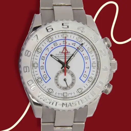 [MTR20220005652] Rolex YACHT-MASTER II ref:116689, 44 mm, White gold, Original Box,Service & Papers - 2008 - s/n:Z699xxx - Preowned 