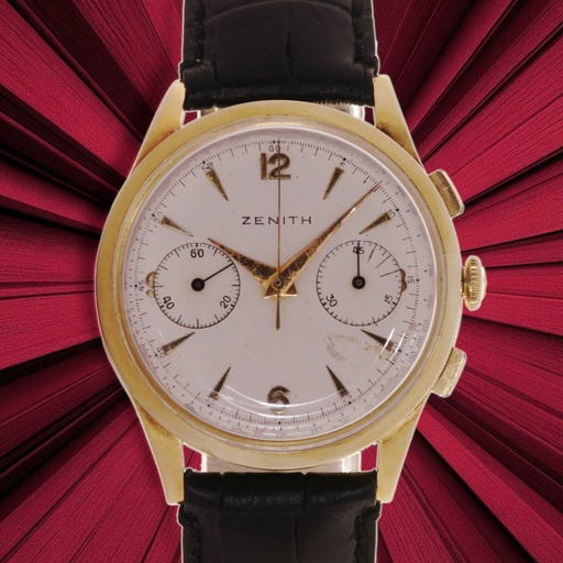 [MTR20240003131] Zenith Chrono 18Kt Yellow gold - ref:16518 - our box and papers