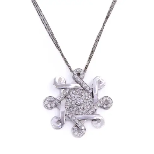 [MTR20220004953] Collana Sole - Brillanti 3,31ct. Oro 18kt. peso totale 23,90gr.