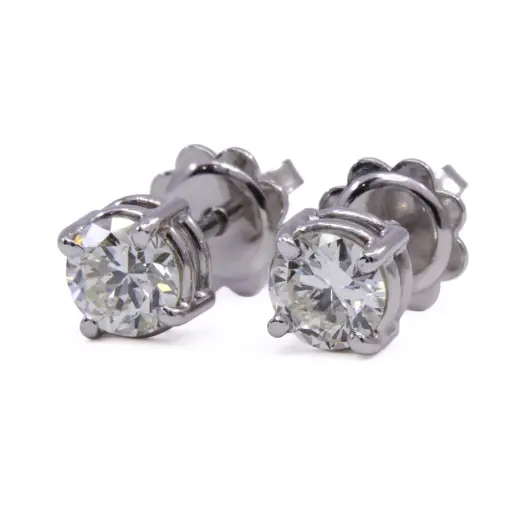 [MT32518009] Orecchini - Brillanti 0,90ct. totali, H-VS oro 18kt.