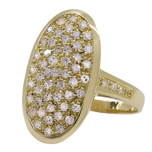 [MT32522027] Anello - Brillanti 0,55ct. H-VS1, oro 18kt, peso totale 5,5gr