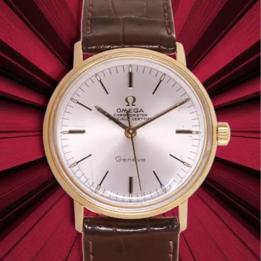 [MT32520879] Omega Classic - Yellow Gold - Our box and two year warranty - scratched dial