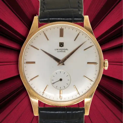 [MT32526346] Universal Geneve Small Second, 18kt Yellow Gold, Our Box & Papers