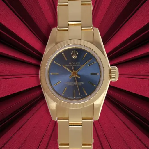 [MT32531498] Rolex Oyster Perpetual ref:67198 Blu index, 1996 - our box and two years warranty