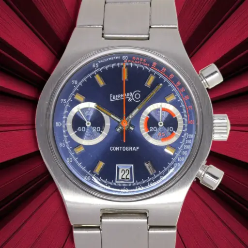 [MT32533139] Eberhard & Co. Contograf - approximate 1970s, Steel, Eberhard Box - our two-year warranty