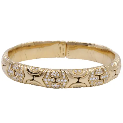 [MT32533517] Bracciale Bulgari Alveare - Brillanti 2ct. Oro 18kt ,peso totale 57,7 gr.