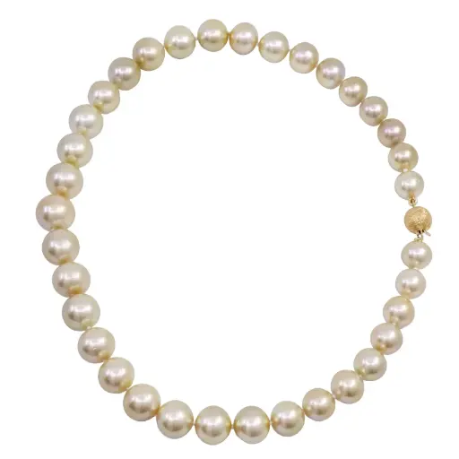 [MT32534014] Girocollo Perle Golden - Chiusura oro 18 kt. Peso totale 98,6gr