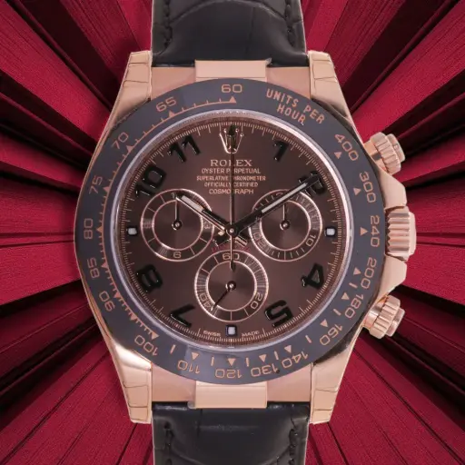 [MT32534259] Rolex Cosmograph Daytona crocodile strap - everose gold Ref:116515LN Rolex Paper and Box  04-2016 - Original factory stickers 