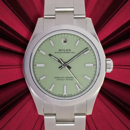 [MT32536660] Rolex Oyster Perpetual Pistachio ref:277200,31mm , Rolex Box & Paper 7/2025 