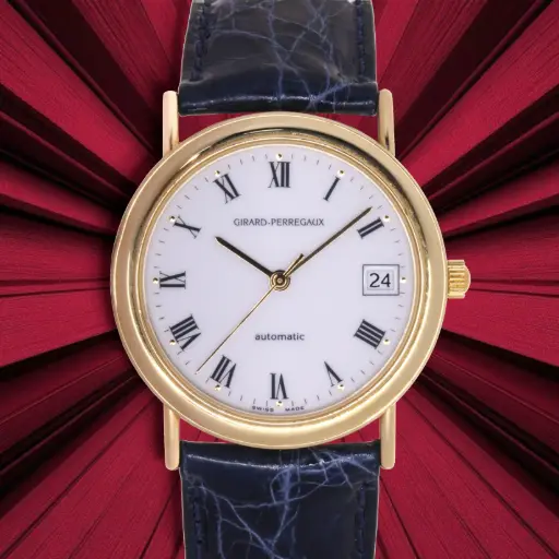 [MT32538886] Girard Perregaux automatic-18kt yellow gold- 2005, Original Box and Papers