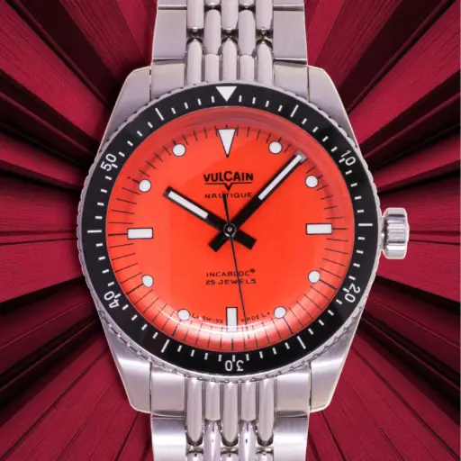 [MT32601282] Vulcain Skindiver Nautique Orange Dial 38mm, Vulcain Box & Papers, 8/2024