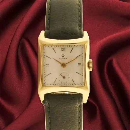 [MT32603389] Rolex Precision ref.4991, yellow gold 18kt (net.9,8 gr), leather strap - our box and two-year warranty - approximate year 1950 