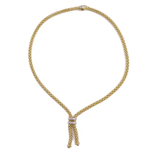 [MT32607694] Collana FOPE - Brillanti 0,09ct. oro 18kt. peso totale 29,70gr.