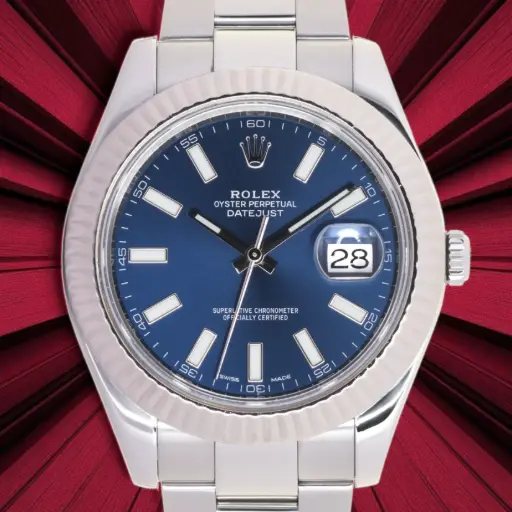 [MT32608688] ROLEX DATEJUST ref:116334, 41 mm, 18kt White gold bezel & Steel,  Rolex Box & Papers, 12/2009 