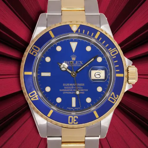 [MT32609346] Rolex oyster perpetual submariner date  Ref.16613 - year:1999 rolex service and Rolex box