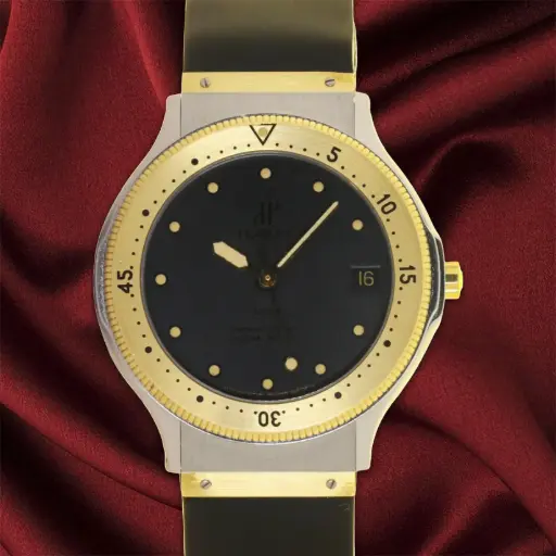 [MT32618964] Hublot MDM Geneve ref:225773, steel and gold - caucciù strap